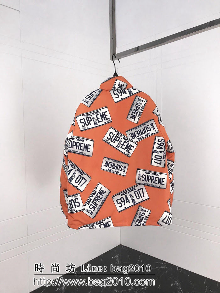 SUPREME 18Aw SuP車牌 麵包羽絨服 超級厚重 防風斜紋純棉 羽絨服 男女同款 ydi2560